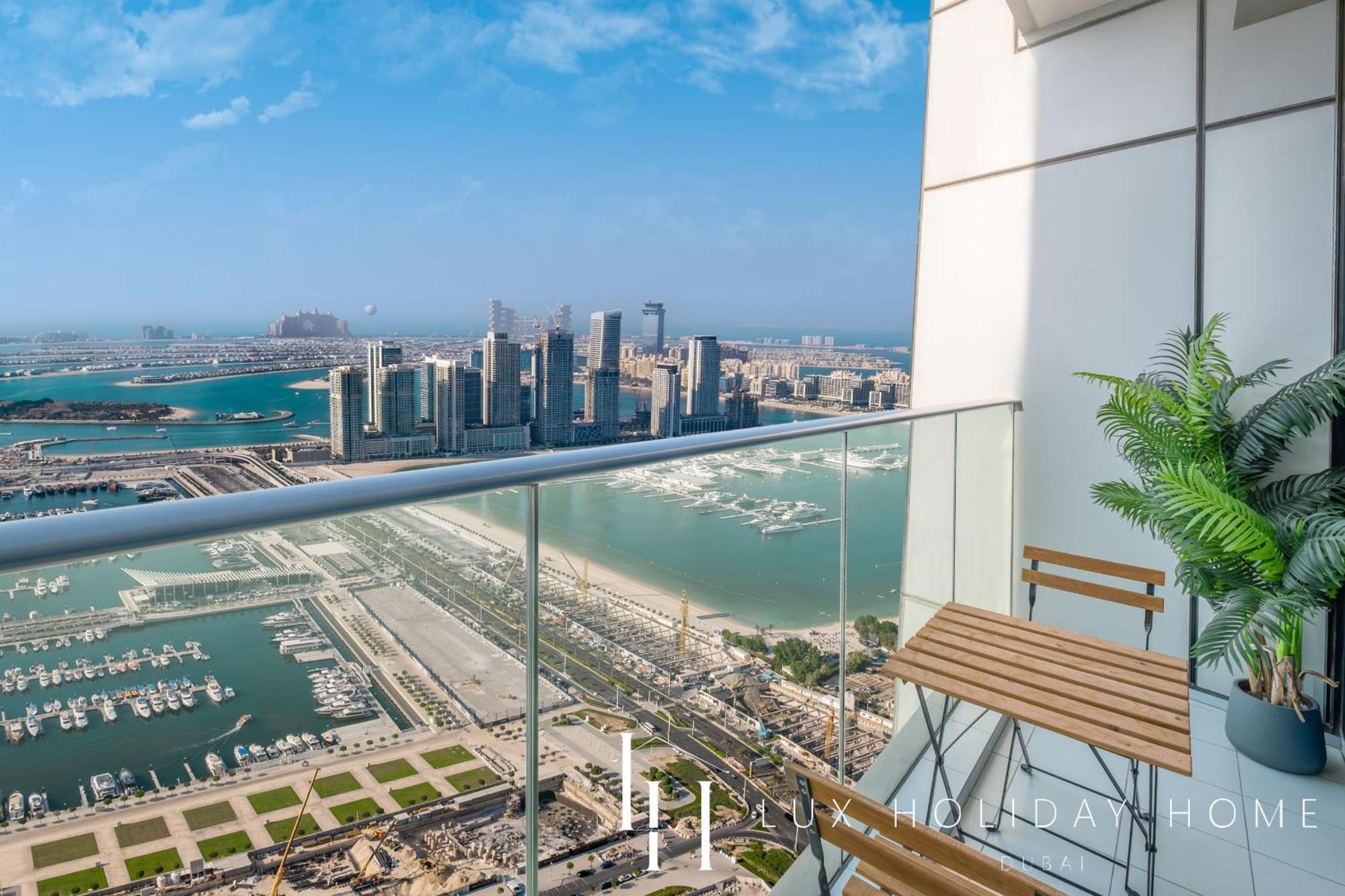 Lux - Lavish Suite With Full Palm Jumeirah View 1 Dubái Exterior foto