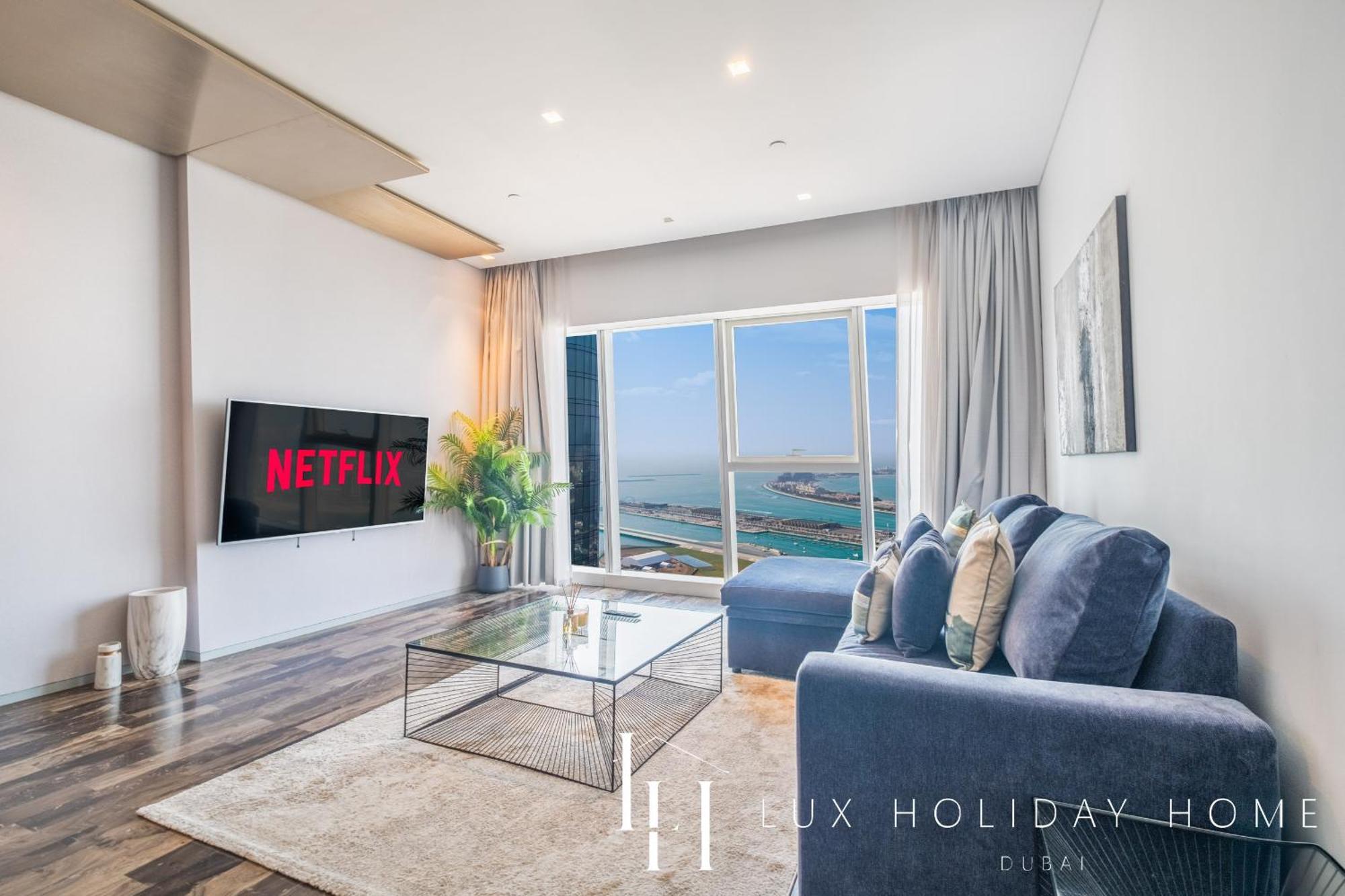 Lux - Lavish Suite With Full Palm Jumeirah View 1 Dubái Exterior foto