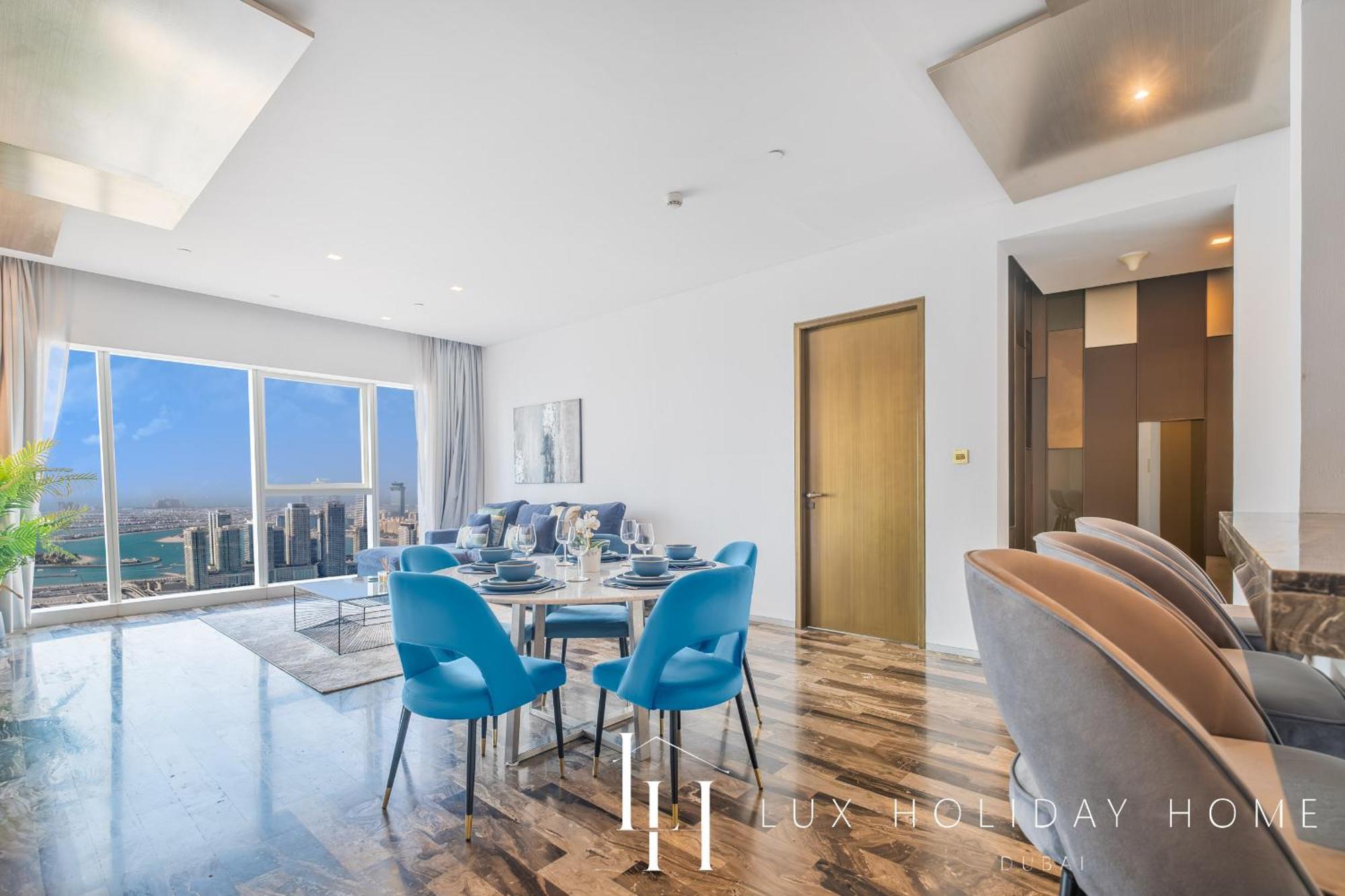 Lux - Lavish Suite With Full Palm Jumeirah View 1 Dubái Exterior foto