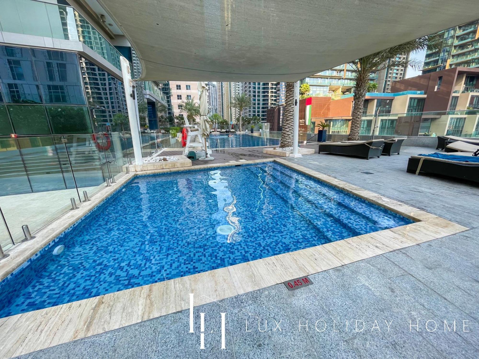 Lux - Lavish Suite With Full Palm Jumeirah View 1 Dubái Exterior foto